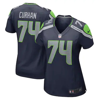 womens nike jake curhan college navy seattle seahawks game 